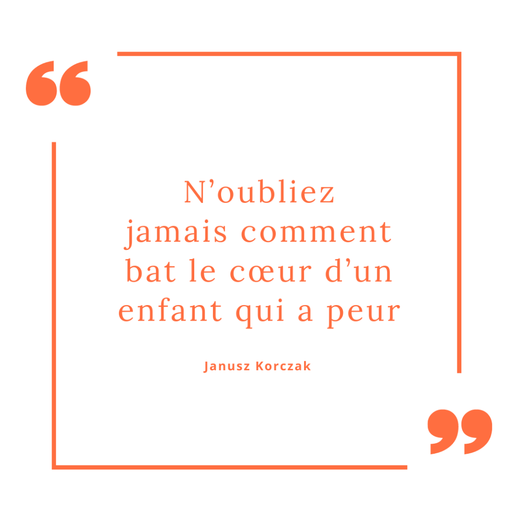 Climat scolaire - citation Janusz Korczak